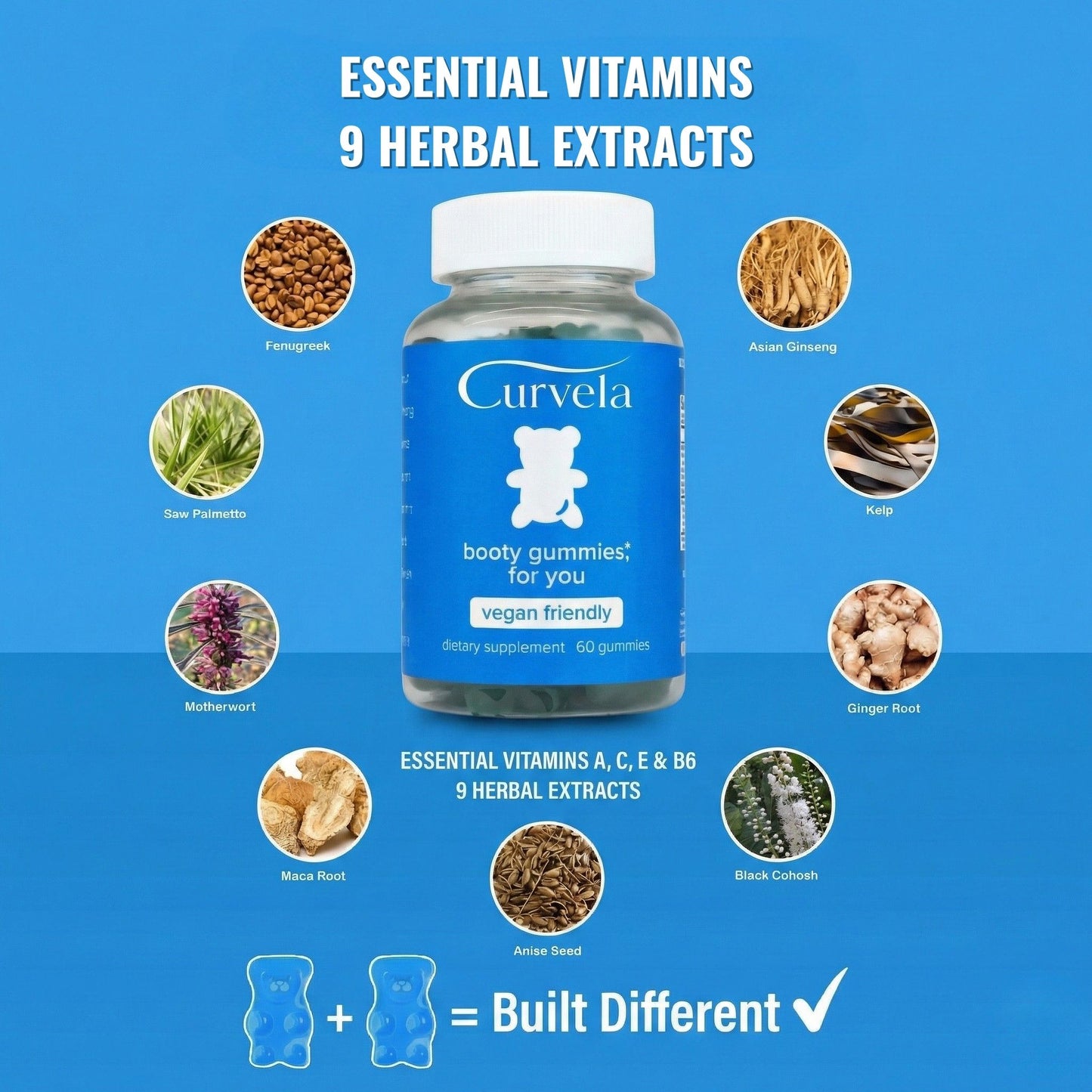 Curvela Triple-Action Booty Support™ Gummies