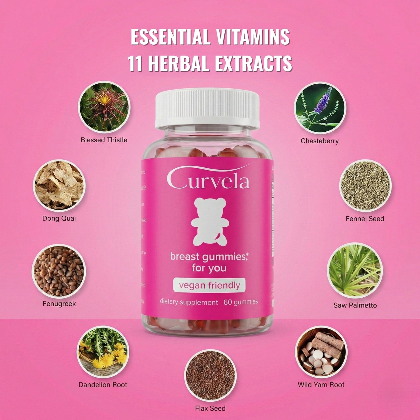 Curvela Triple-Action Breast Support™ Gummies