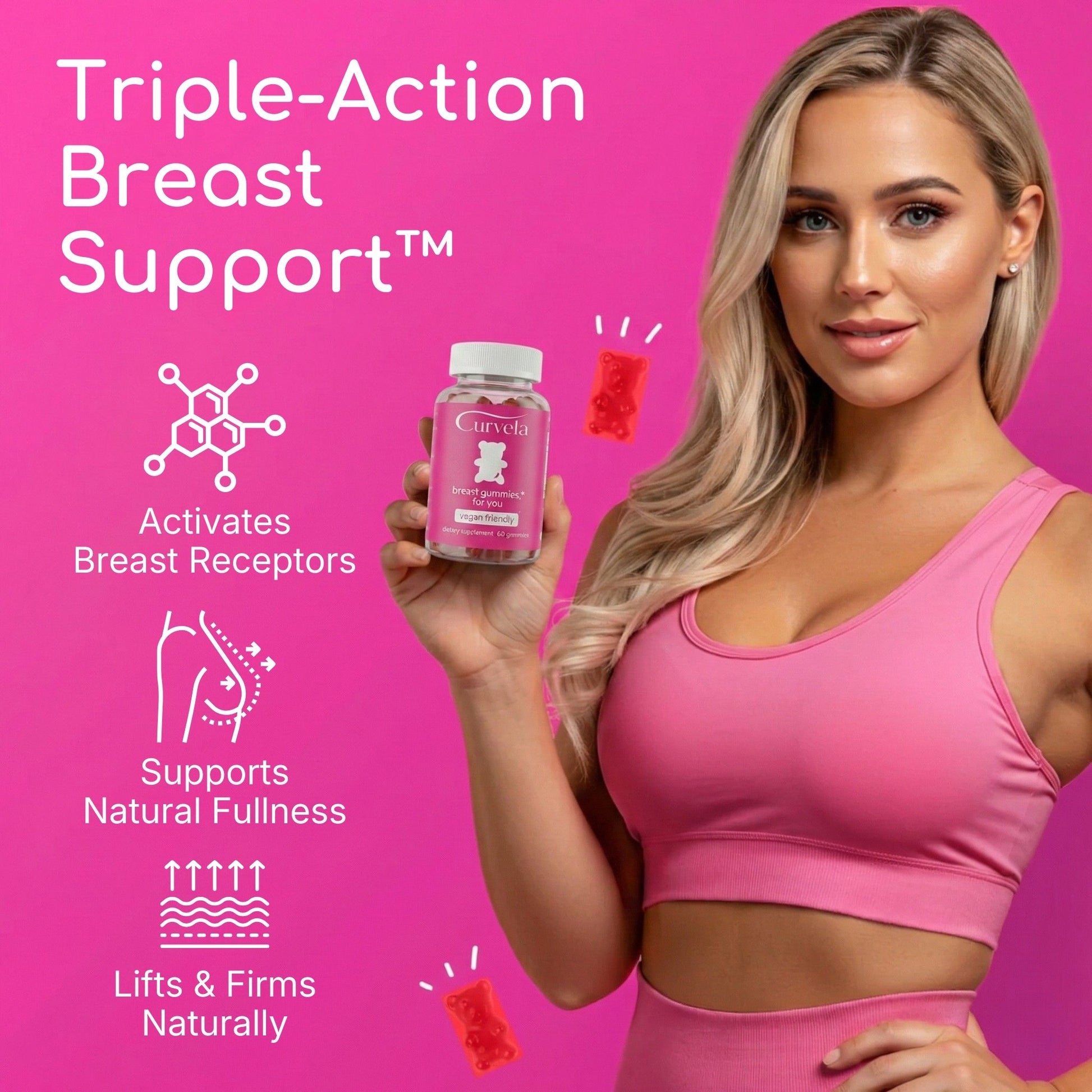 Curvela Triple-Action Breast Support™ Gummies